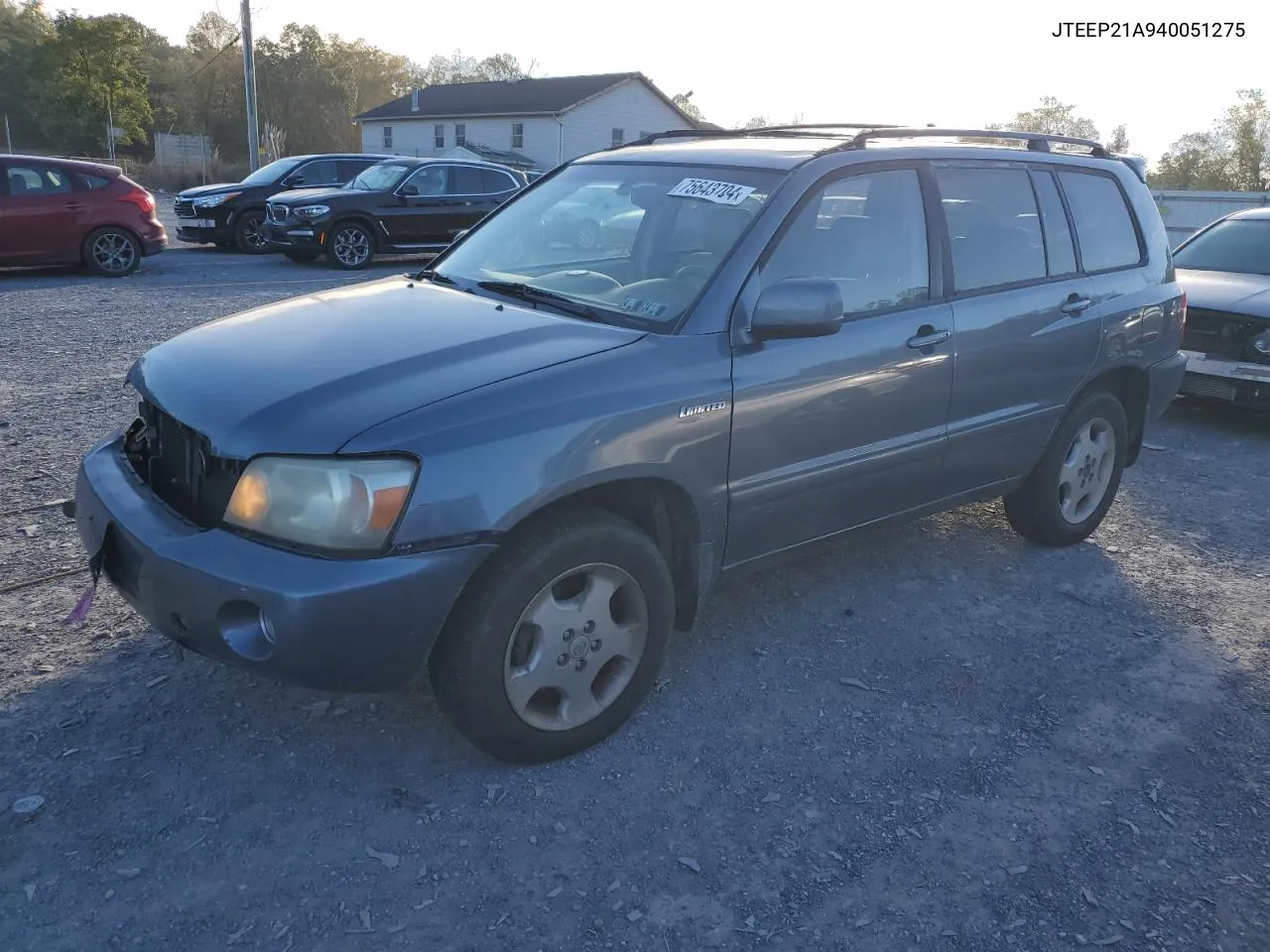 2004 Toyota Highlander VIN: JTEEP21A940051275 Lot: 75643704