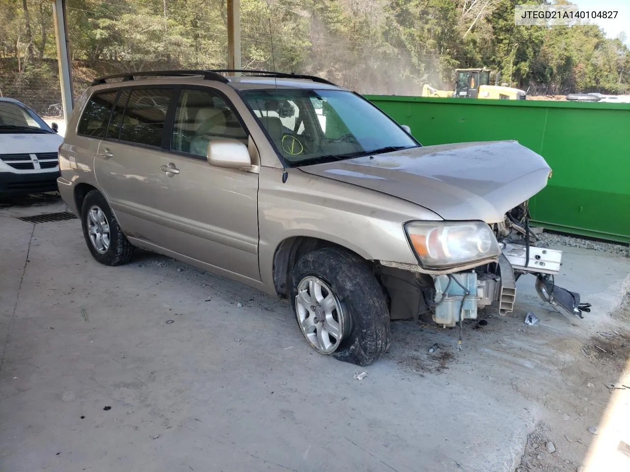 2004 Toyota Highlander VIN: JTEGD21A140104827 Lot: 76094274