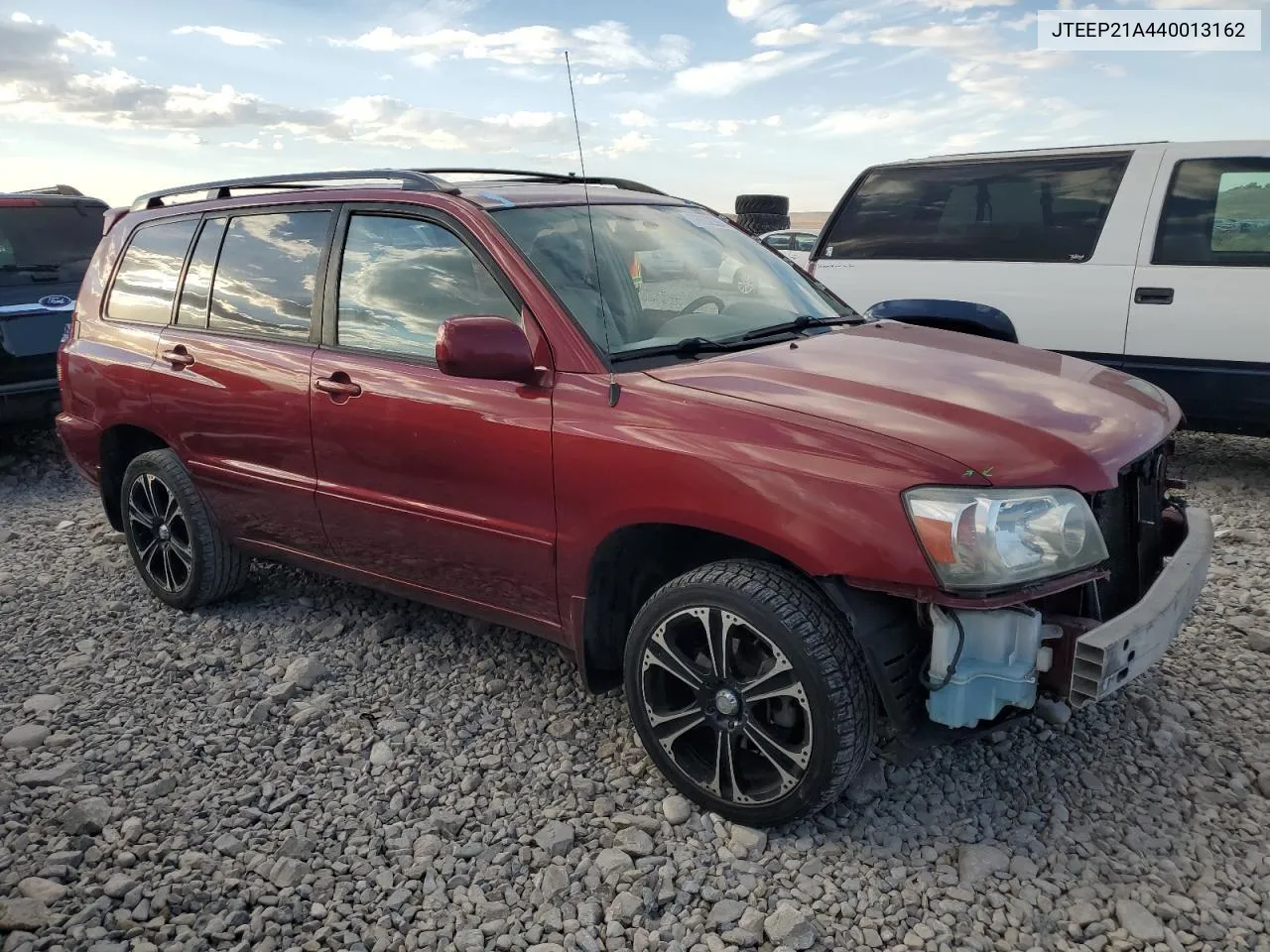 2004 Toyota Highlander VIN: JTEEP21A440013162 Lot: 76602394