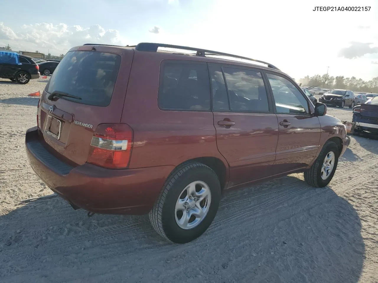 2004 Toyota Highlander Base VIN: JTEGP21A040022157 Lot: 76895864