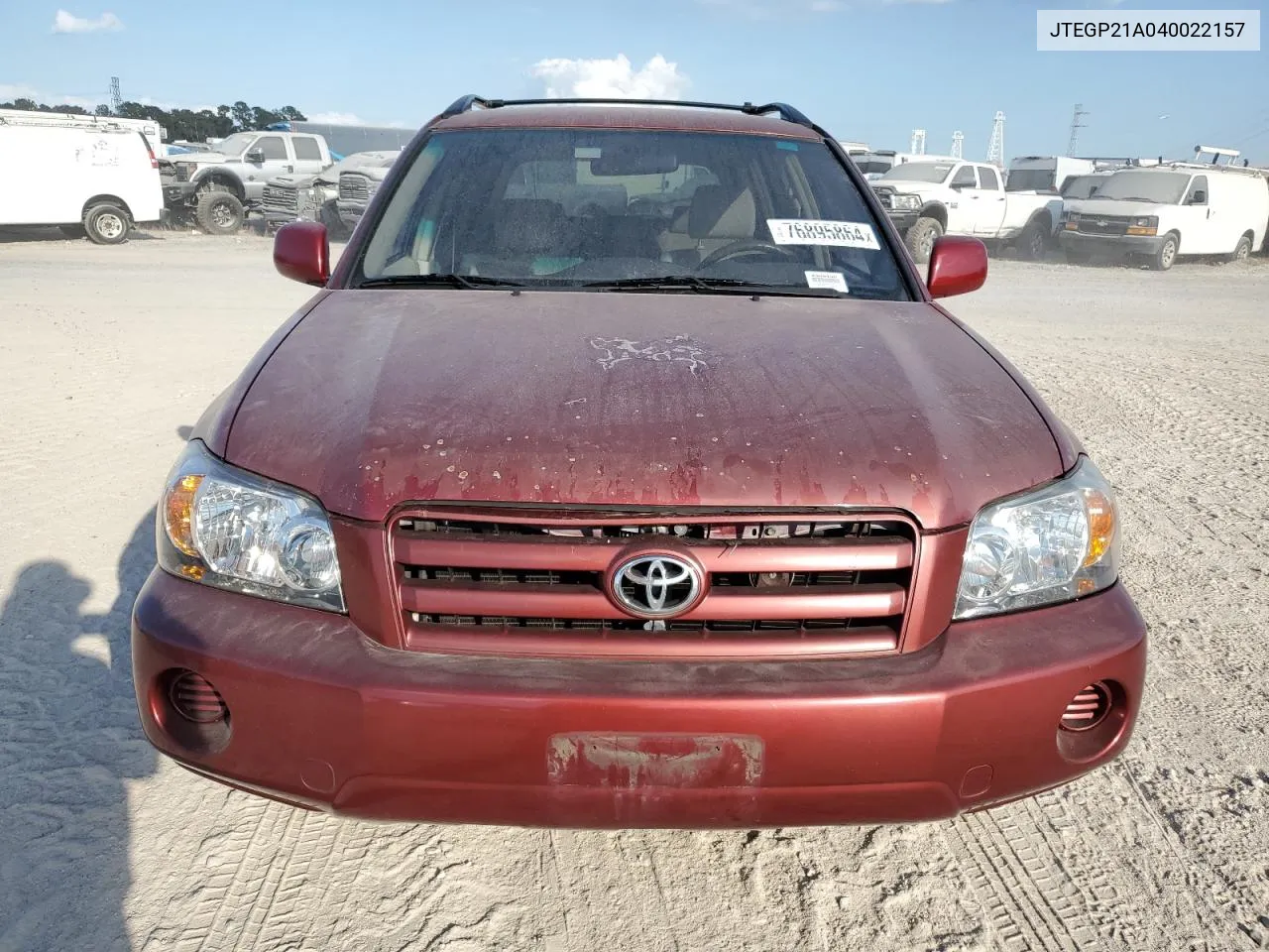 2004 Toyota Highlander Base VIN: JTEGP21A040022157 Lot: 76895864