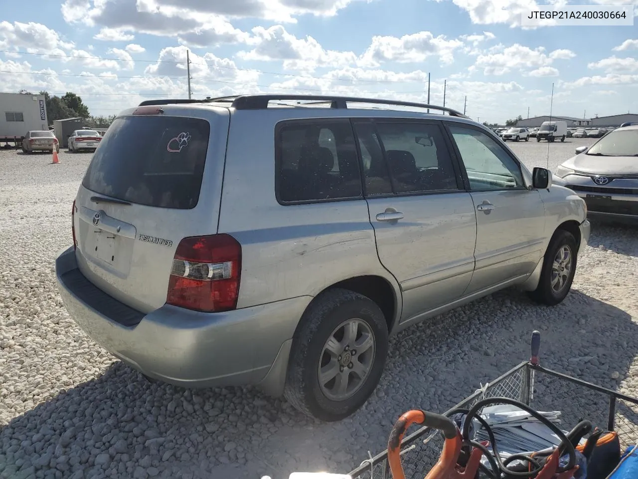 2004 Toyota Highlander Base VIN: JTEGP21A240030664 Lot: 77047544