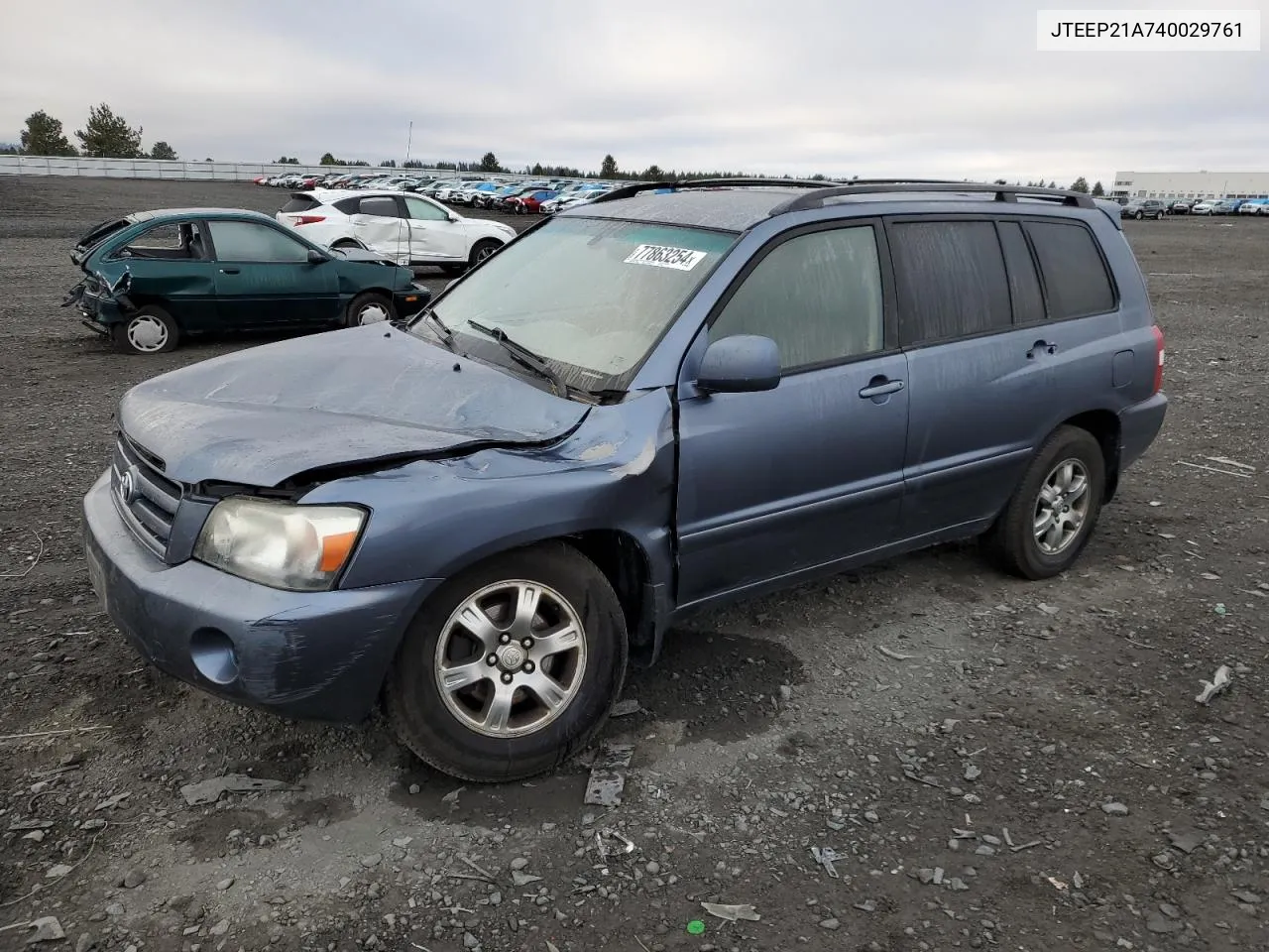 2004 Toyota Highlander VIN: JTEEP21A740029761 Lot: 77863254