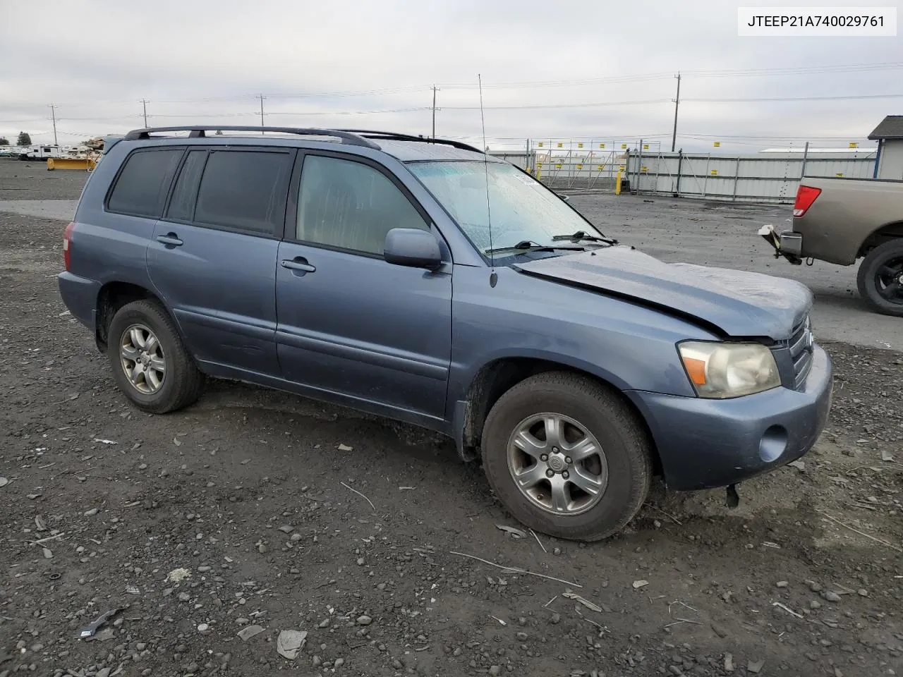 2004 Toyota Highlander VIN: JTEEP21A740029761 Lot: 77863254