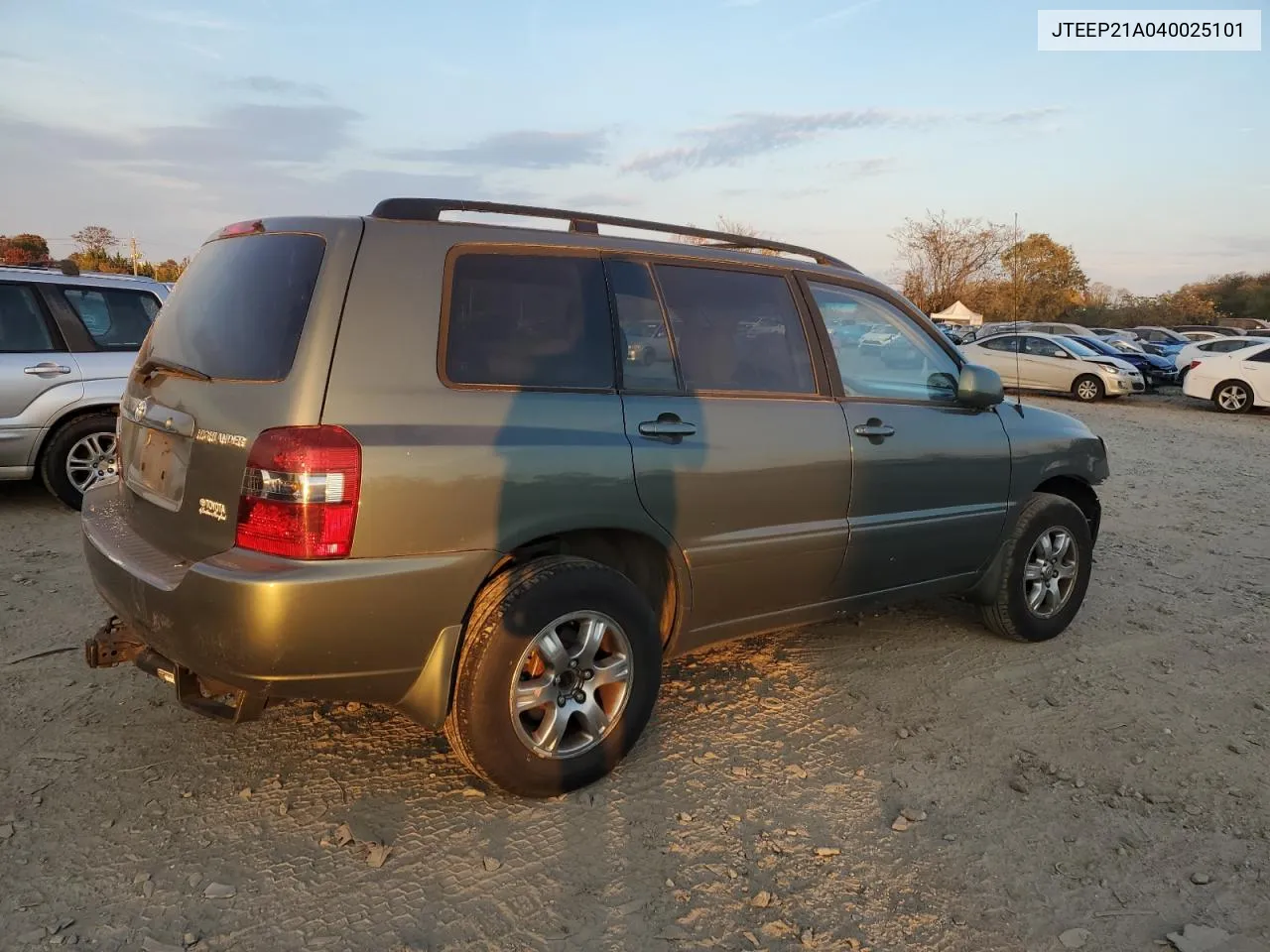 2004 Toyota Highlander VIN: JTEEP21A040025101 Lot: 78105014