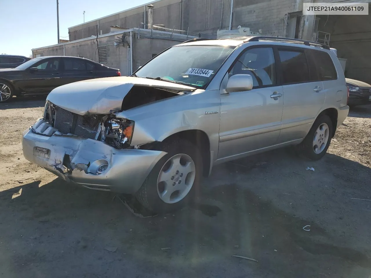 2004 Toyota Highlander VIN: JTEEP21A940061109 Lot: 78133544