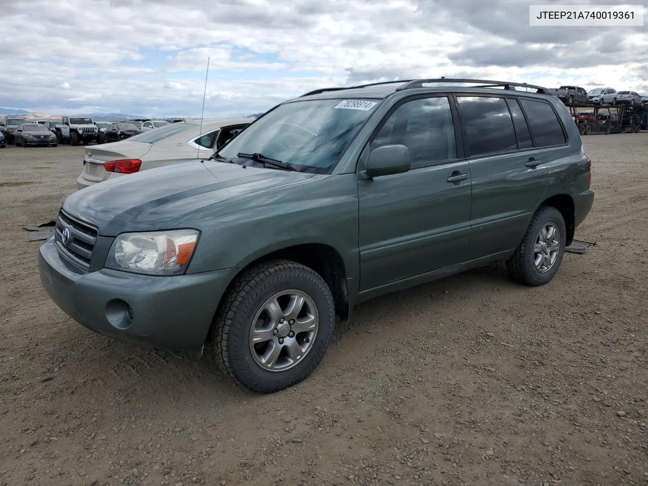 2004 Toyota Highlander VIN: JTEEP21A740019361 Lot: 78298914