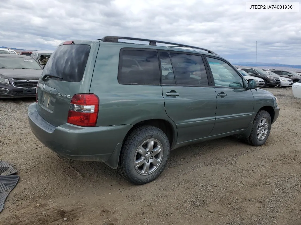 2004 Toyota Highlander VIN: JTEEP21A740019361 Lot: 78298914