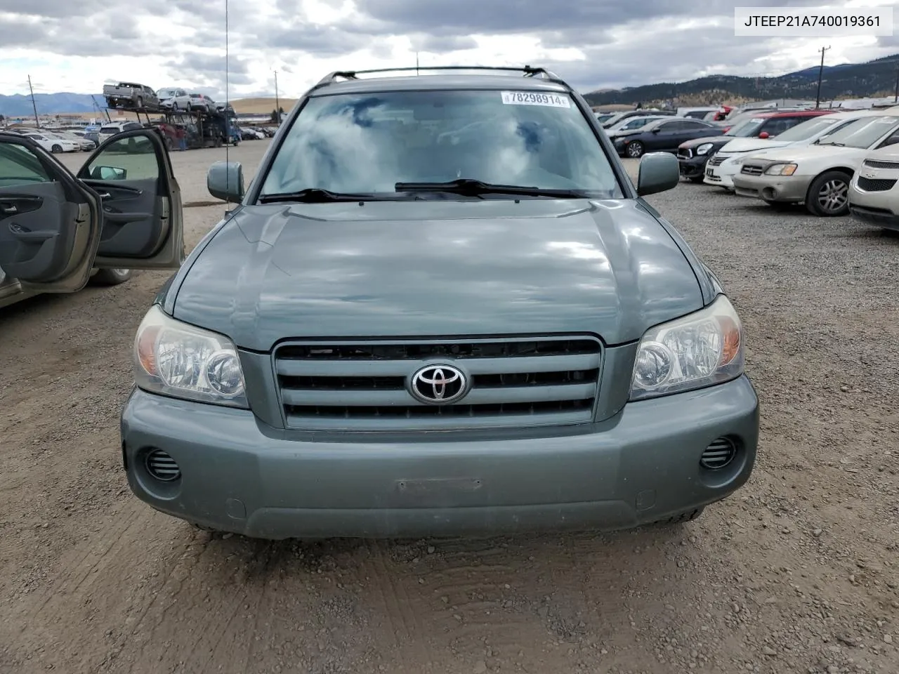 2004 Toyota Highlander VIN: JTEEP21A740019361 Lot: 78298914