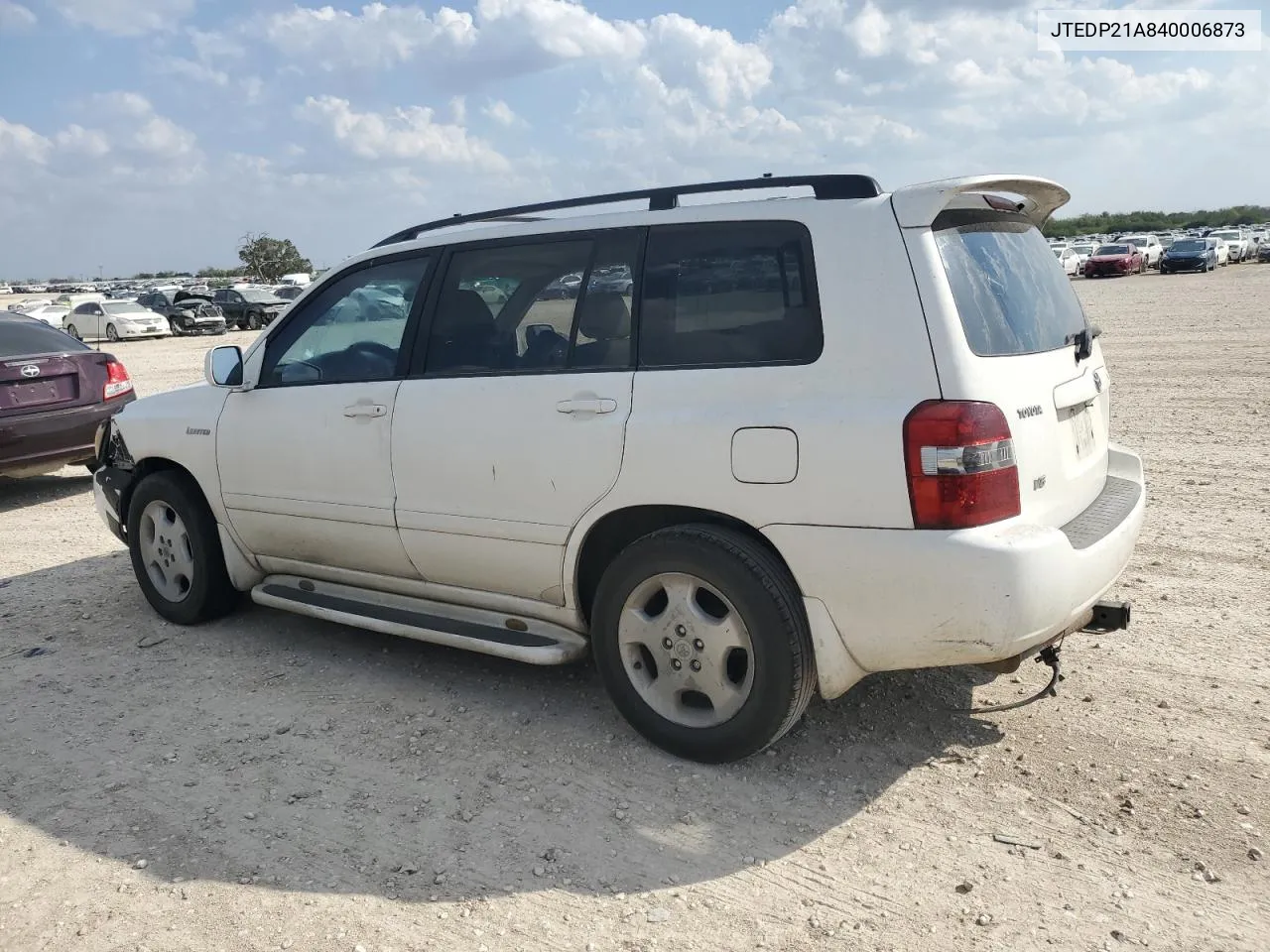 2004 Toyota Highlander Base VIN: JTEDP21A840006873 Lot: 78508794