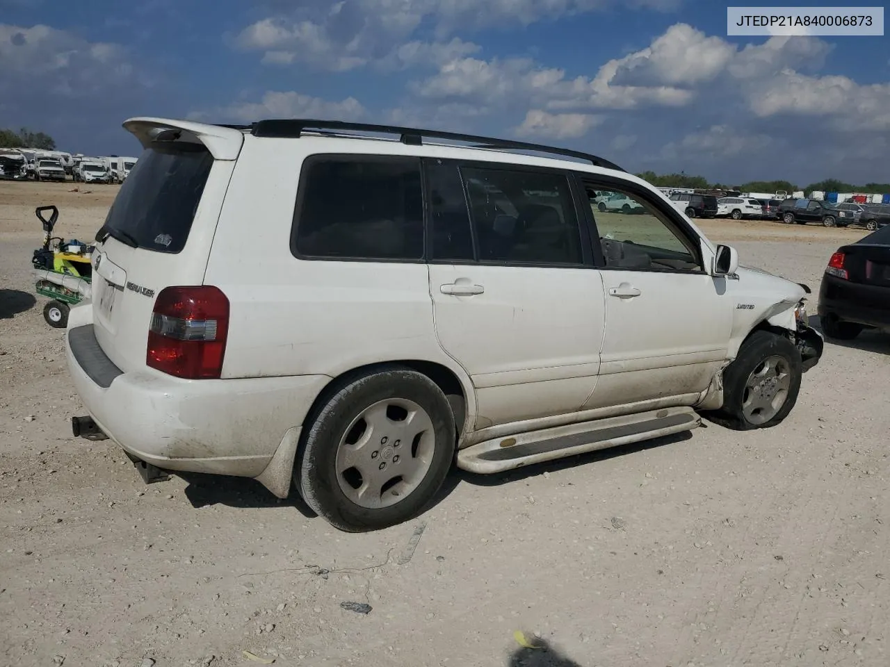 2004 Toyota Highlander Base VIN: JTEDP21A840006873 Lot: 78508794