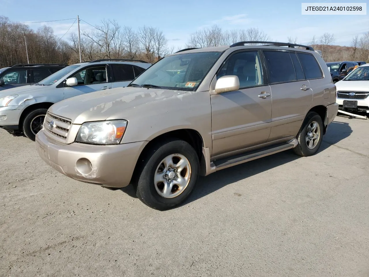 2004 Toyota Highlander VIN: JTEGD21A240102598 Lot: 79093254