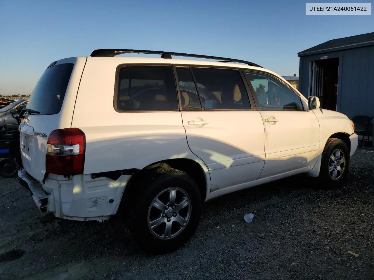 2004 Toyota Highlander VIN: JTEEP21A240061422 Lot: 79861194