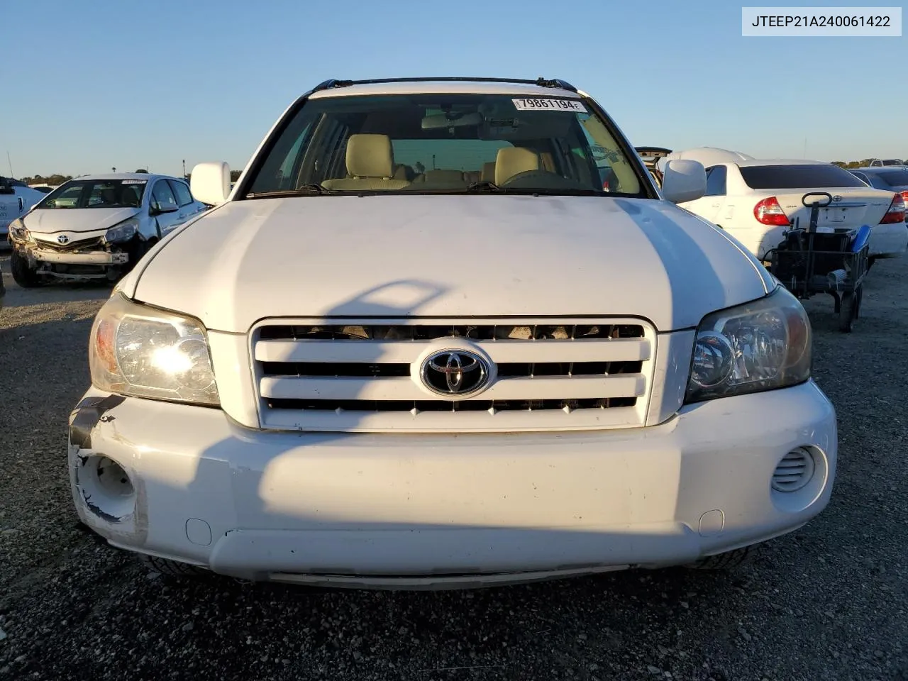 2004 Toyota Highlander VIN: JTEEP21A240061422 Lot: 79861194