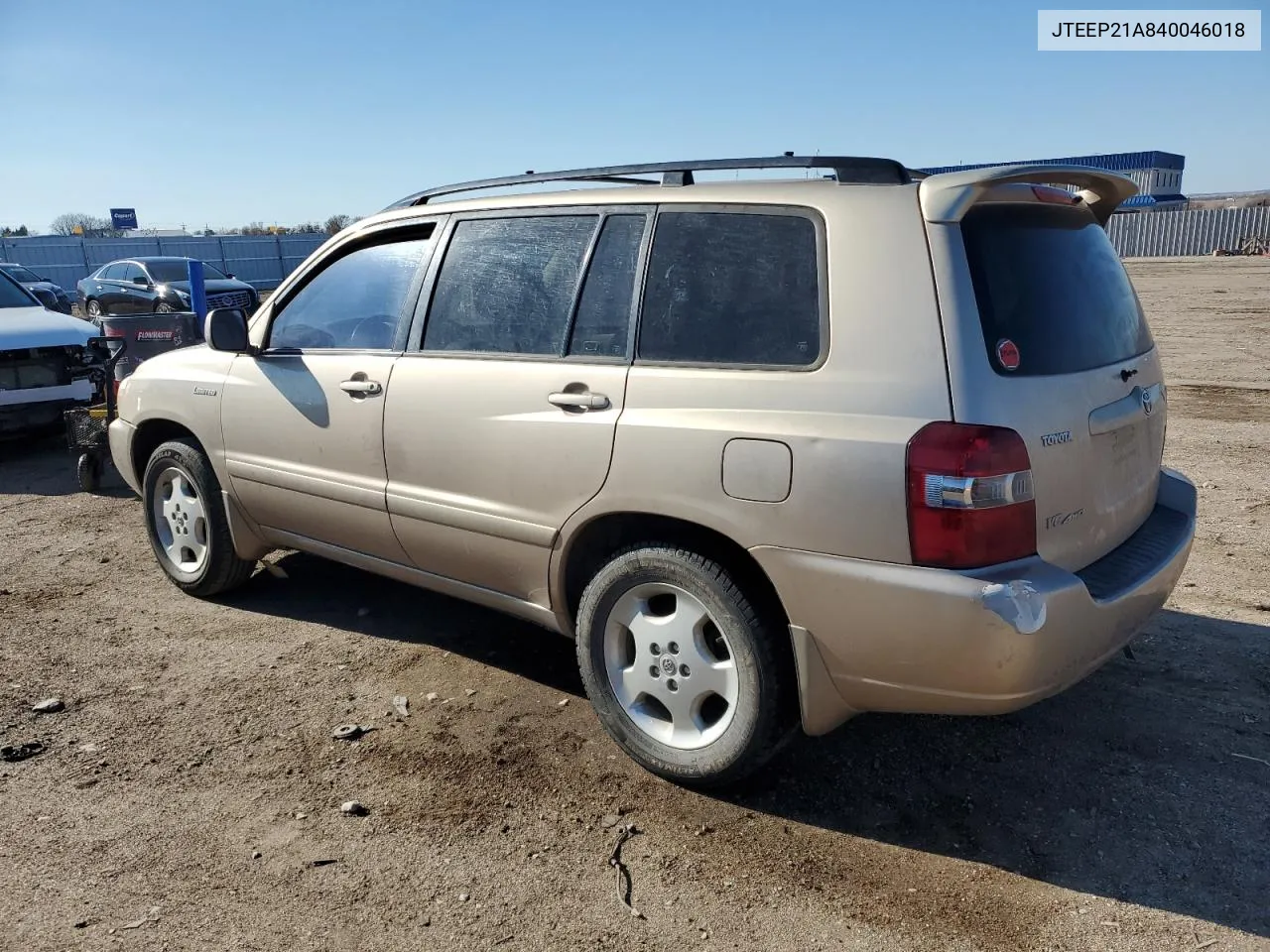 2004 Toyota Highlander VIN: JTEEP21A840046018 Lot: 79944334