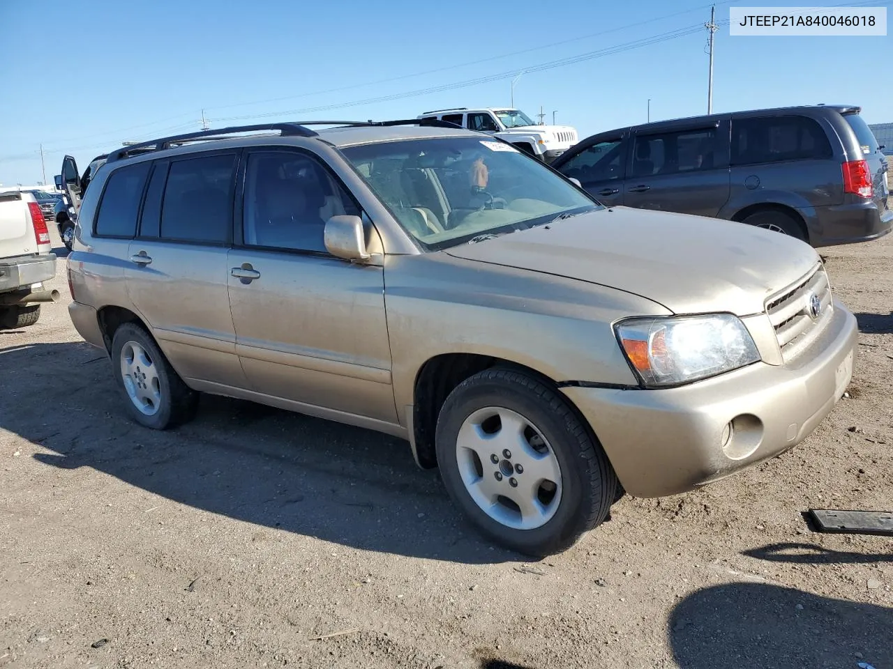 2004 Toyota Highlander VIN: JTEEP21A840046018 Lot: 79944334