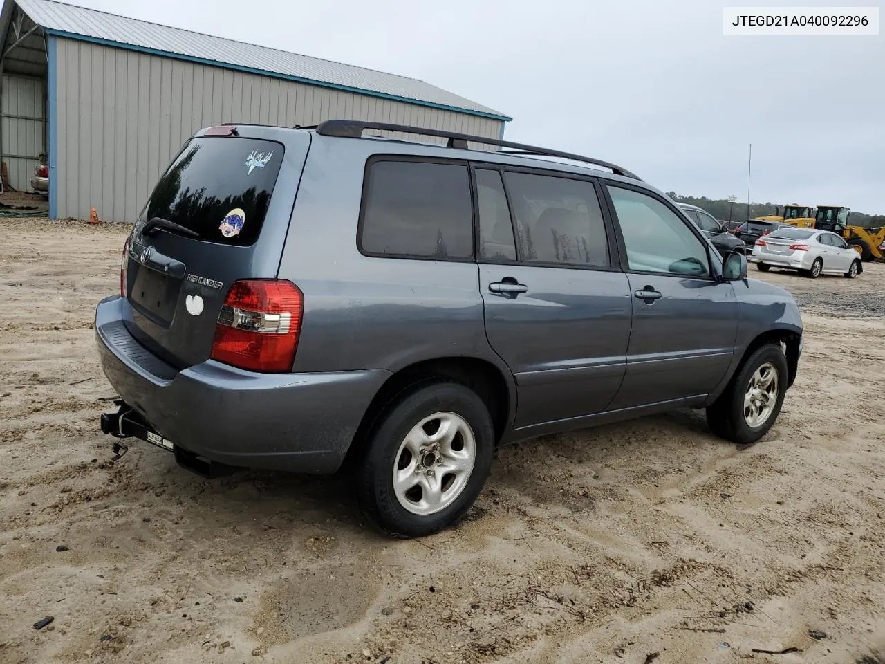 2004 Toyota Highlander VIN: JTEGD21A040092296 Lot: 81739184