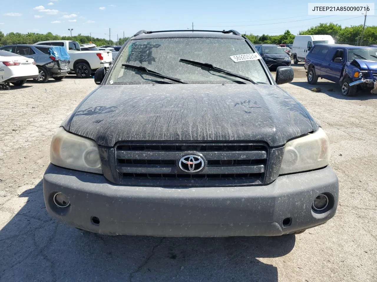 2005 Toyota Highlander Limited VIN: JTEEP21A850090716 Lot: 56920524