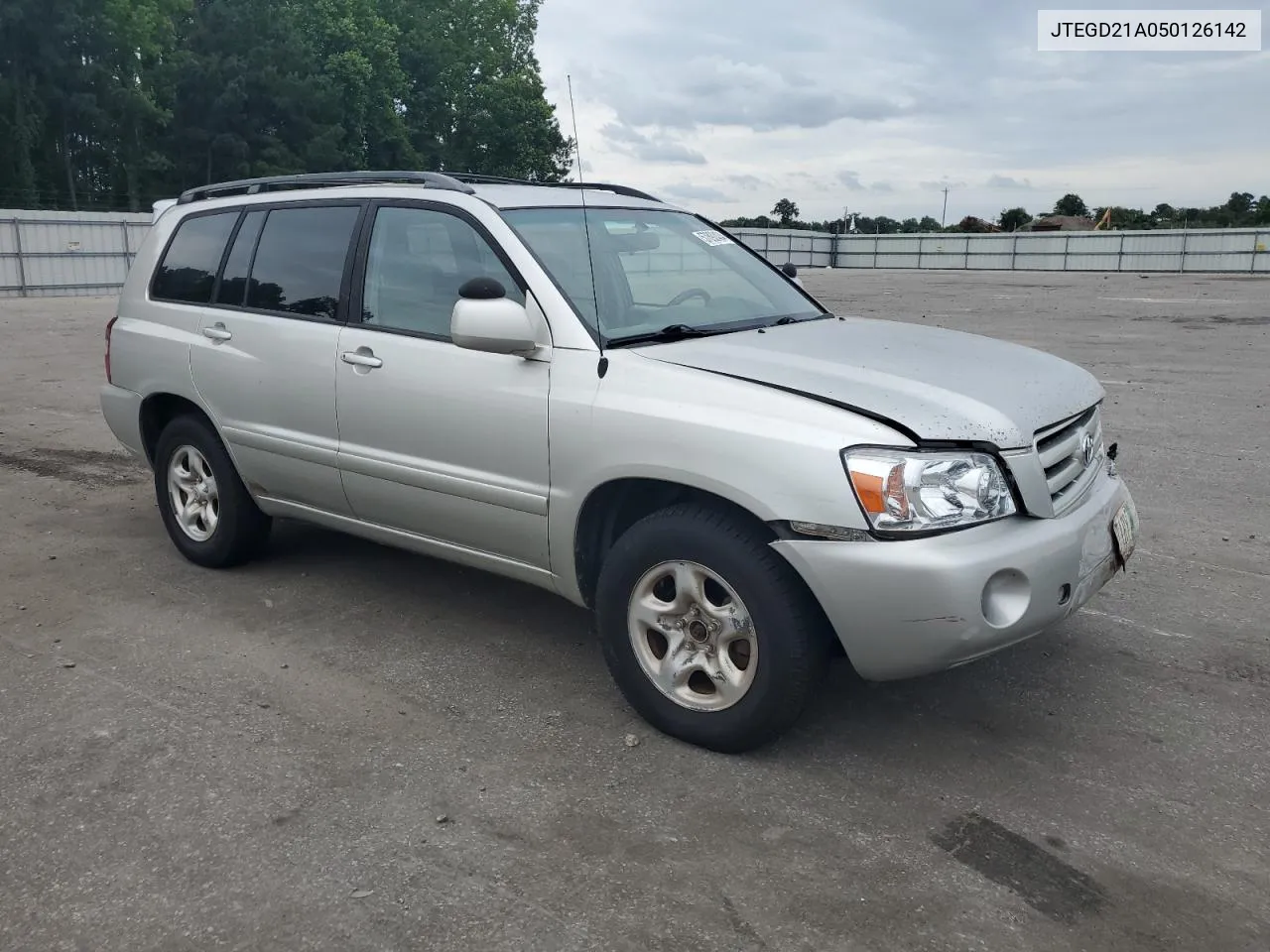 2005 Toyota Highlander VIN: JTEGD21A050126142 Lot: 57892434