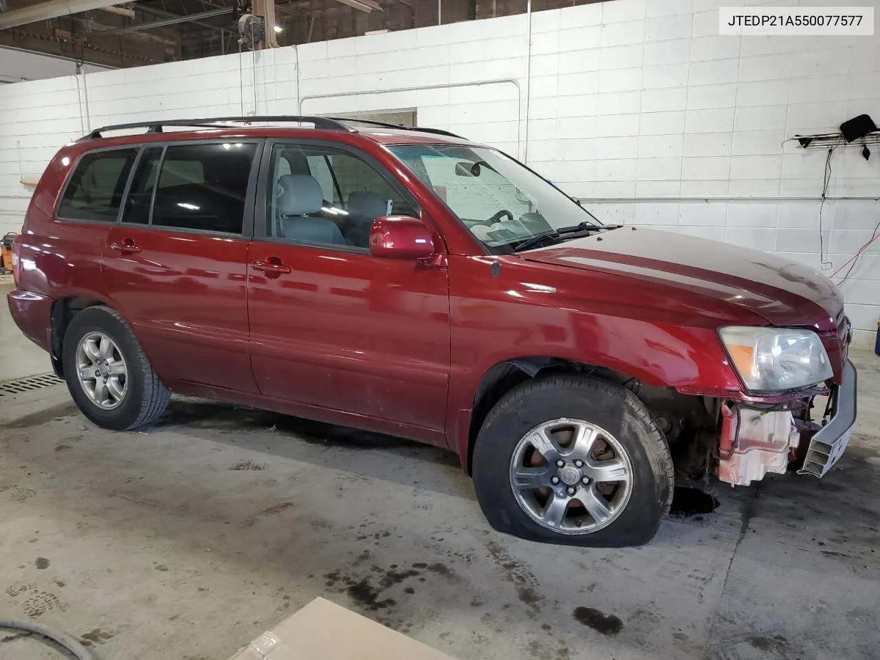 2005 Toyota Highlander Limited VIN: JTEDP21A550077577 Lot: 60695654