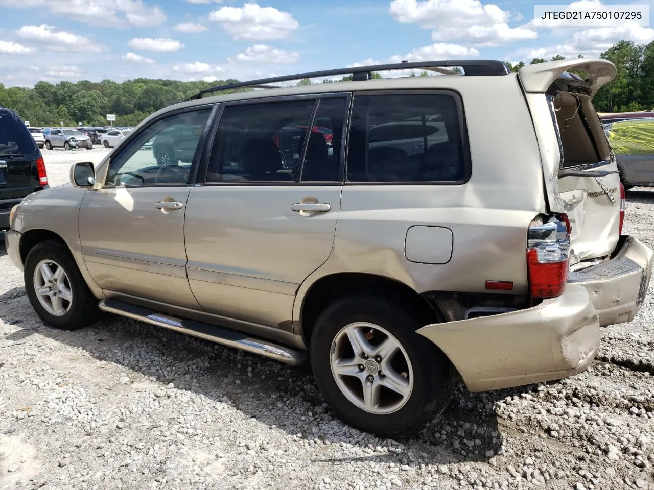 2005 Toyota Highlander VIN: JTEGD21A750107295 Lot: 62526604