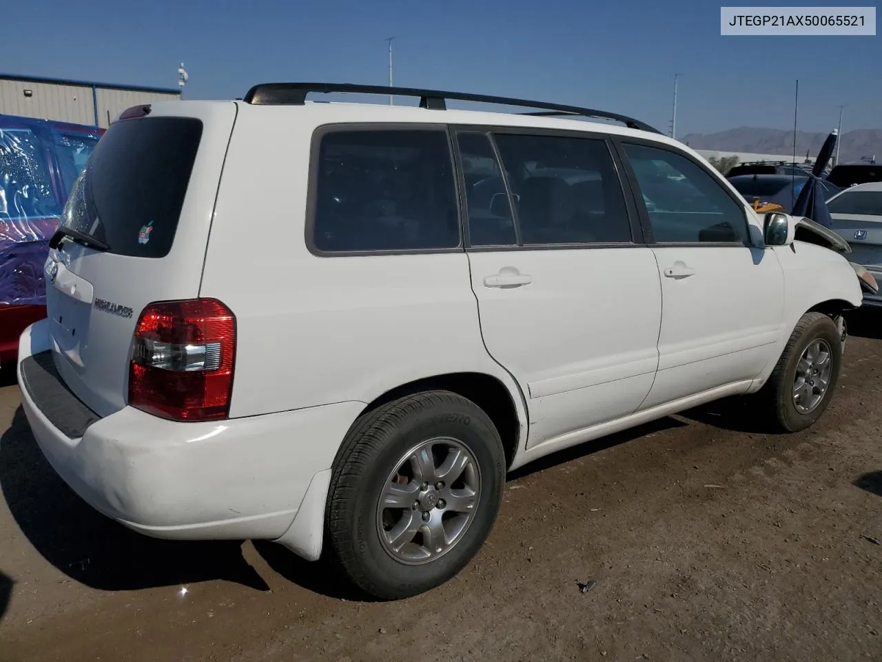 2005 Toyota Highlander Limited VIN: JTEGP21AX50065521 Lot: 62684284