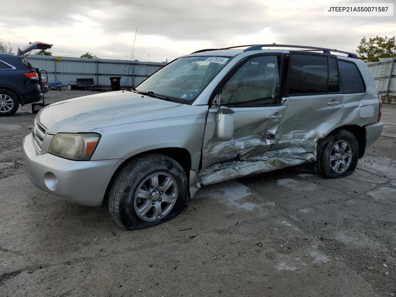 2005 Toyota Highlander Limited VIN: JTEEP21A550071587 Lot: 65376124