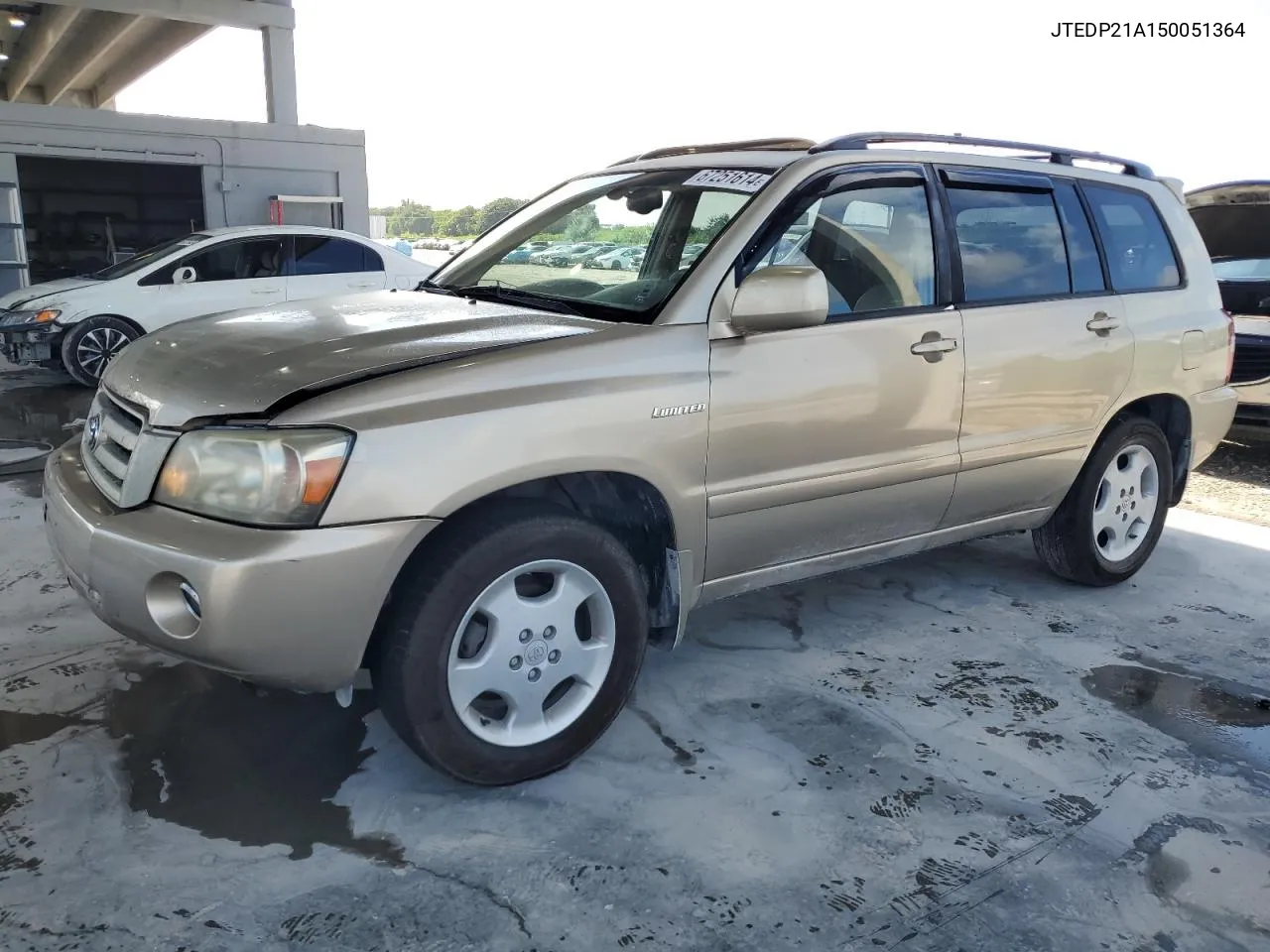 2005 Toyota Highlander Limited VIN: JTEDP21A150051364 Lot: 67251614