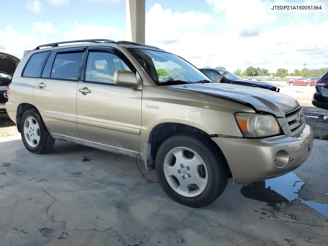 2005 Toyota Highlander Limited VIN: JTEDP21A150051364 Lot: 67251614