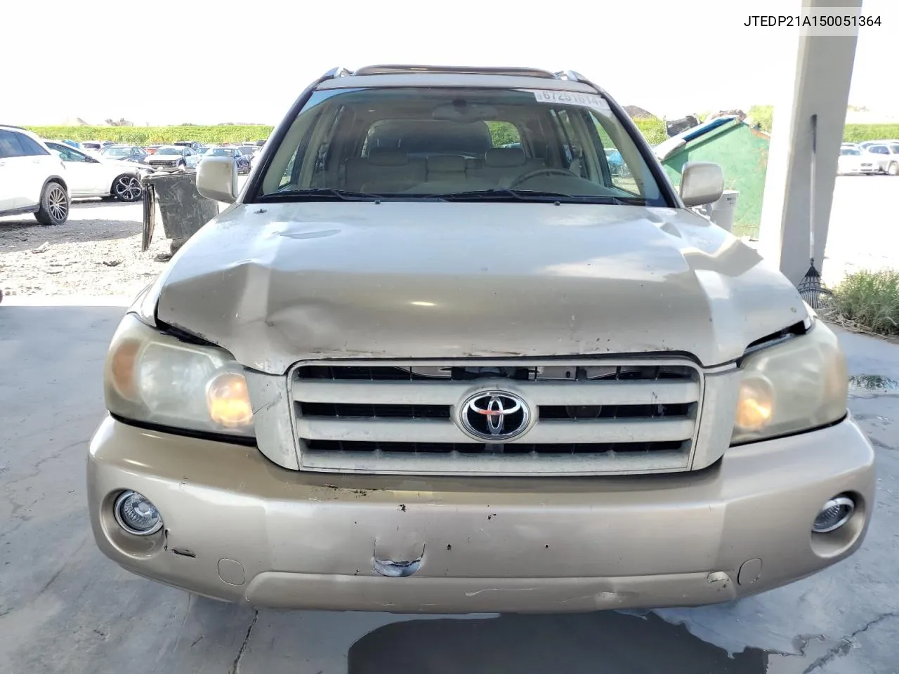 2005 Toyota Highlander Limited VIN: JTEDP21A150051364 Lot: 67251614