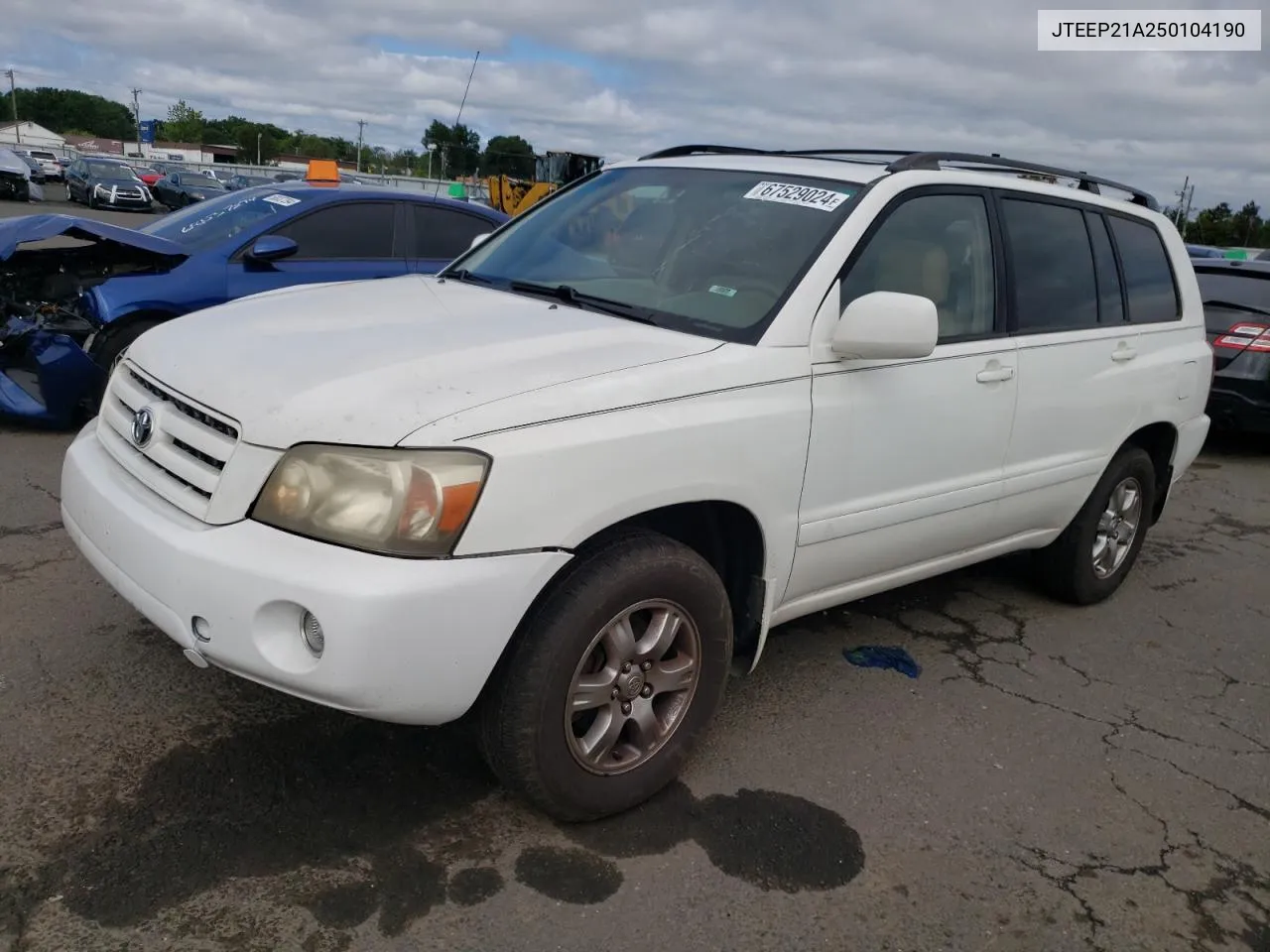 2005 Toyota Highlander Limited VIN: JTEEP21A250104190 Lot: 67529024