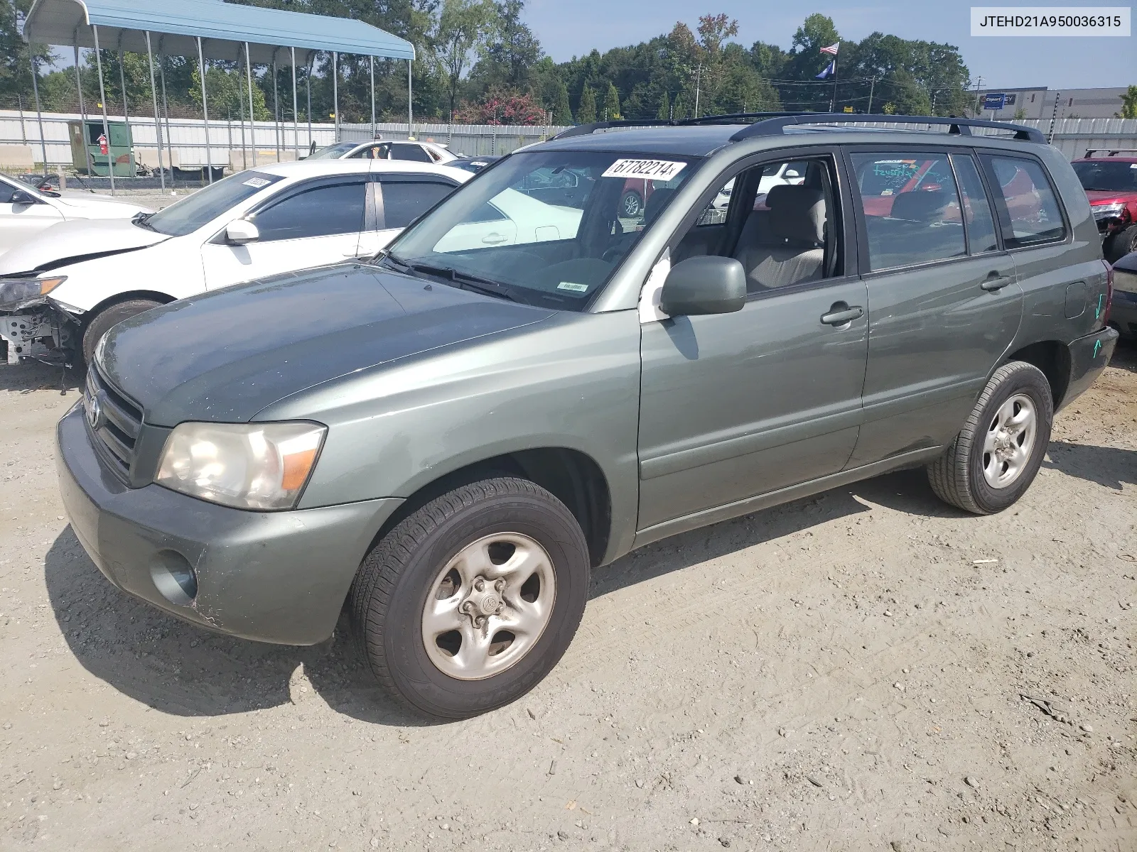 2005 Toyota Highlander VIN: JTEHD21A950036315 Lot: 67782214