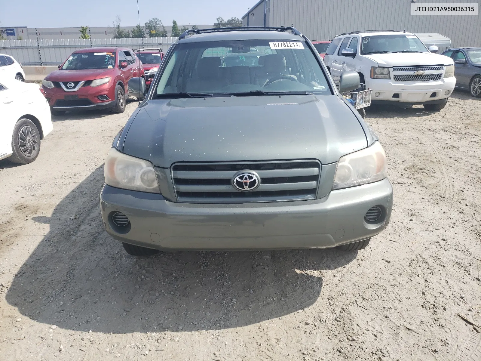 2005 Toyota Highlander VIN: JTEHD21A950036315 Lot: 67782214