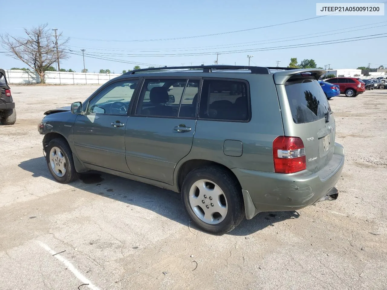 2005 Toyota Highlander Limited VIN: JTEEP21A050091200 Lot: 67885874