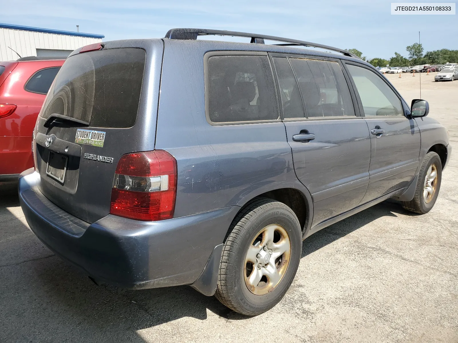 2005 Toyota Highlander VIN: JTEGD21A550108333 Lot: 68105884