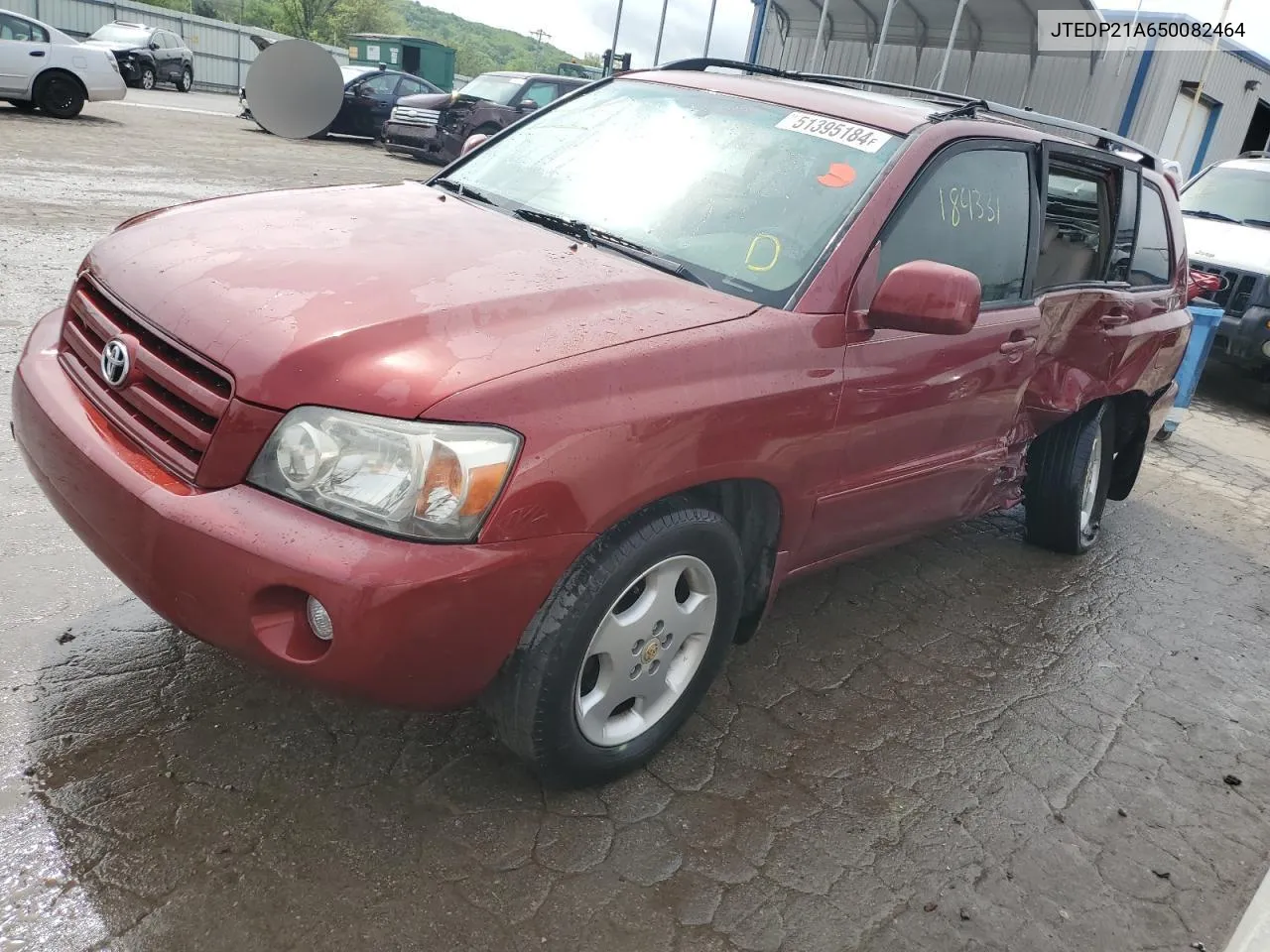 2005 Toyota Highlander Limited VIN: JTEDP21A650082464 Lot: 68413924