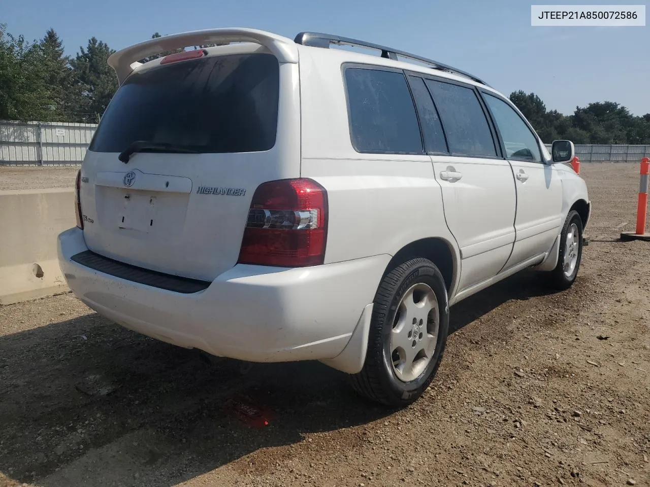 2005 Toyota Highlander Limited VIN: JTEEP21A850072586 Lot: 68433264