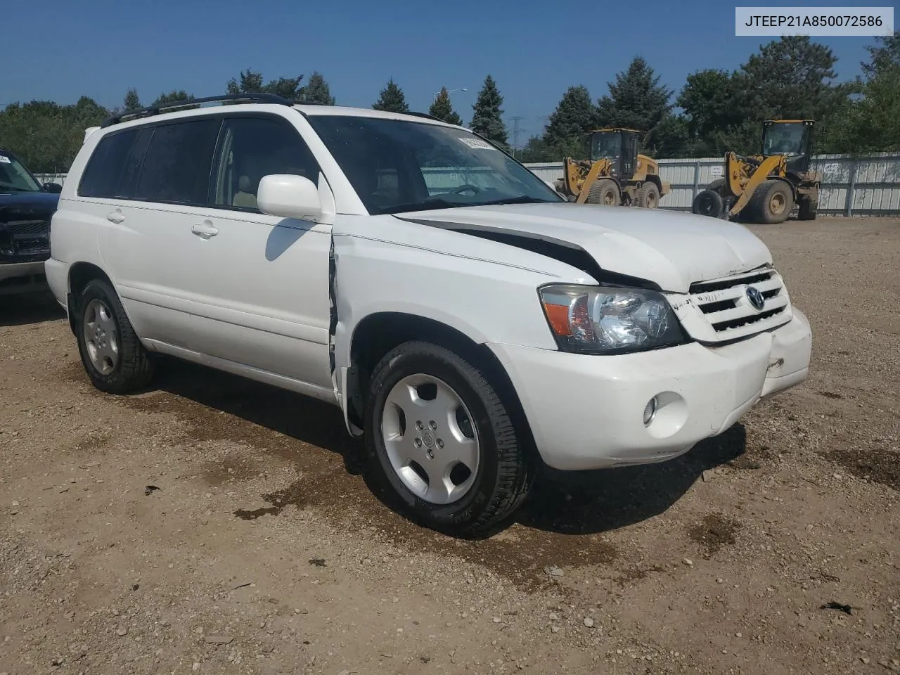 2005 Toyota Highlander Limited VIN: JTEEP21A850072586 Lot: 68433264