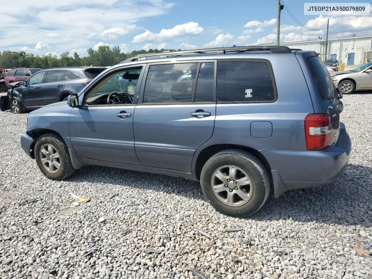 2005 Toyota Highlander Limited VIN: JTEGP21A350079809 Lot: 68624444