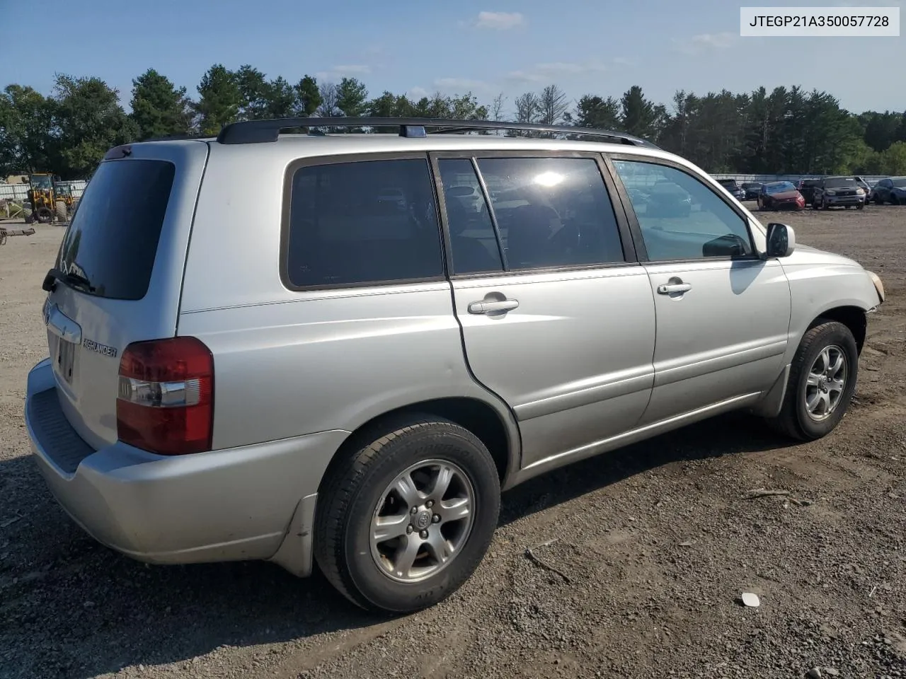 2005 Toyota Highlander Limited VIN: JTEGP21A350057728 Lot: 69143584