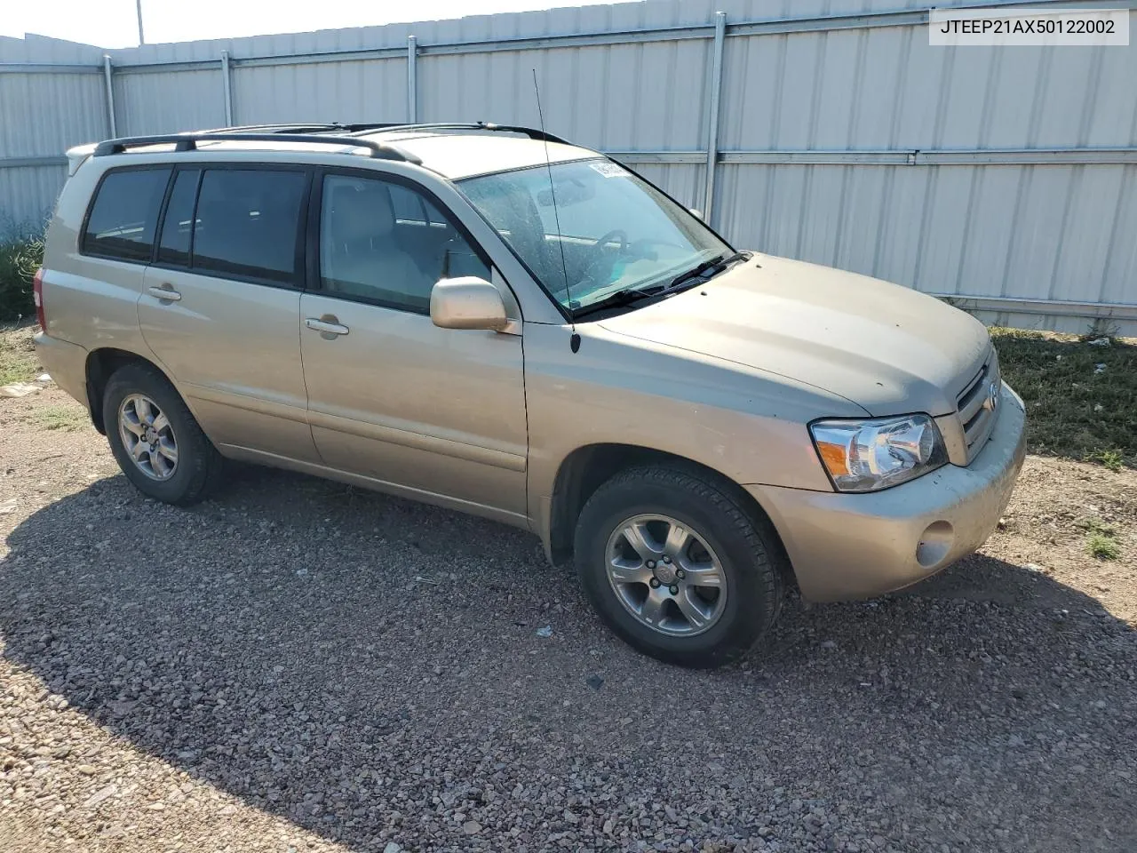 2005 Toyota Highlander Limited VIN: JTEEP21AX50122002 Lot: 69416514