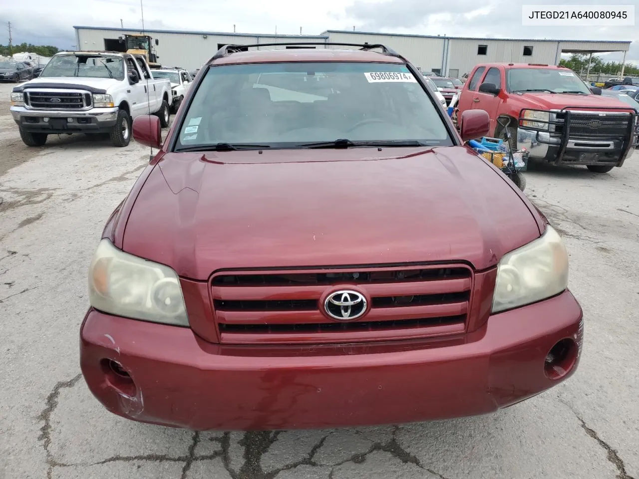 2005 Toyota Highlander VIN: JTEGD21A640080945 Lot: 69806974