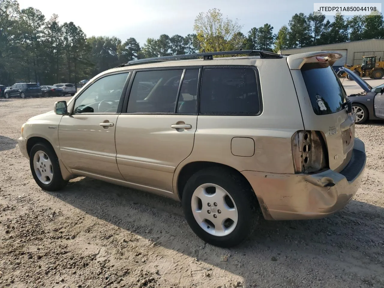 2005 Toyota Highlander Limited VIN: JTEDP21A850044198 Lot: 69923594