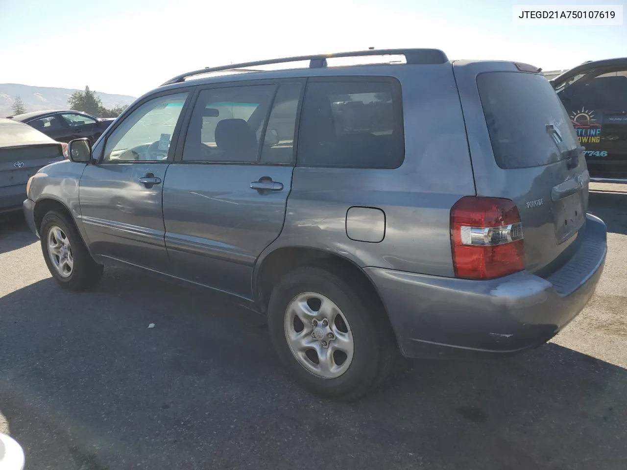 2005 Toyota Highlander VIN: JTEGD21A750107619 Lot: 70272504