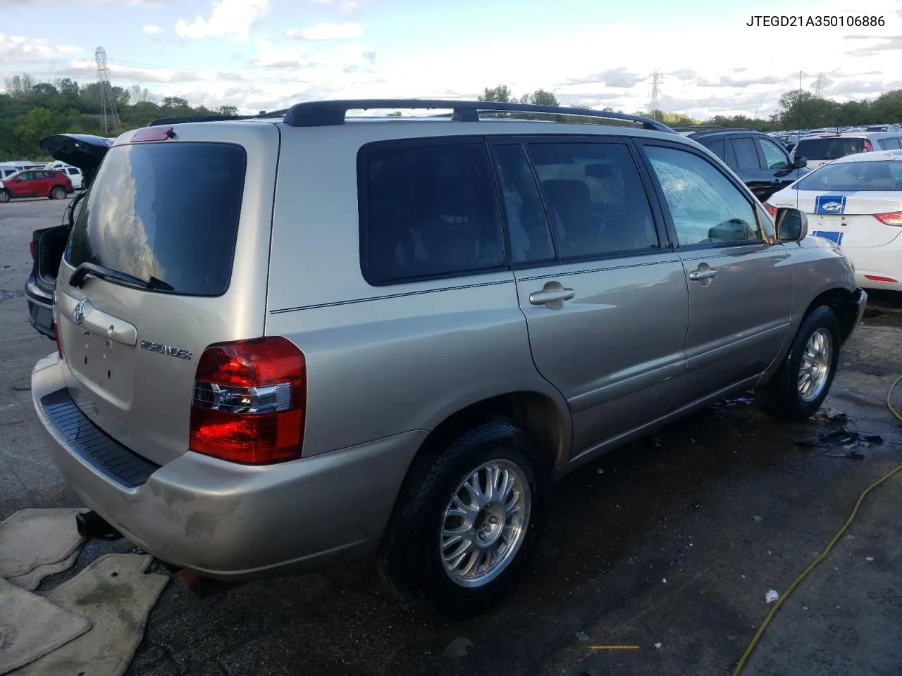 2005 Toyota Highlander VIN: JTEGD21A350106886 Lot: 70397084