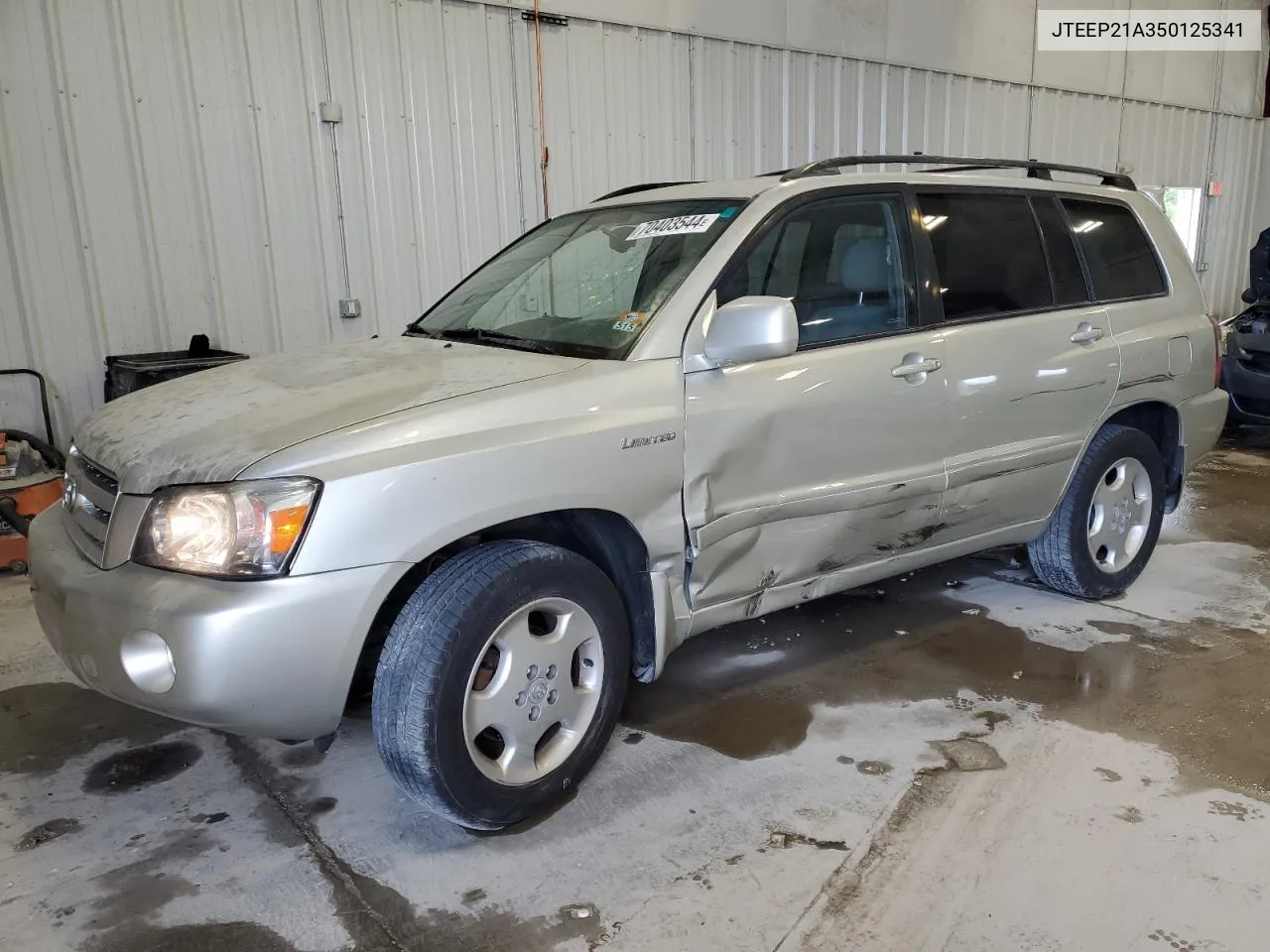 2005 Toyota Highlander Limited VIN: JTEEP21A350125341 Lot: 70403544