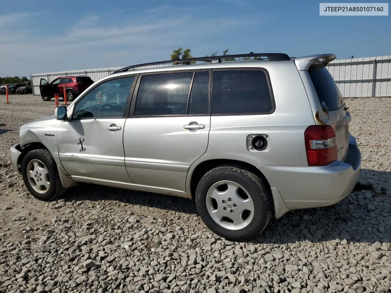 2005 Toyota Highlander Limited VIN: JTEEP21A850107160 Lot: 70859494