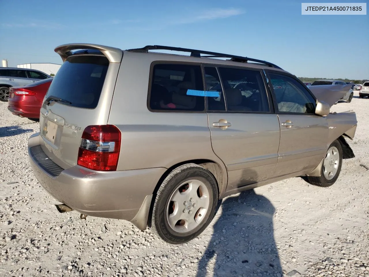 2005 Toyota Highlander Limited VIN: JTEDP21A450071835 Lot: 70868174