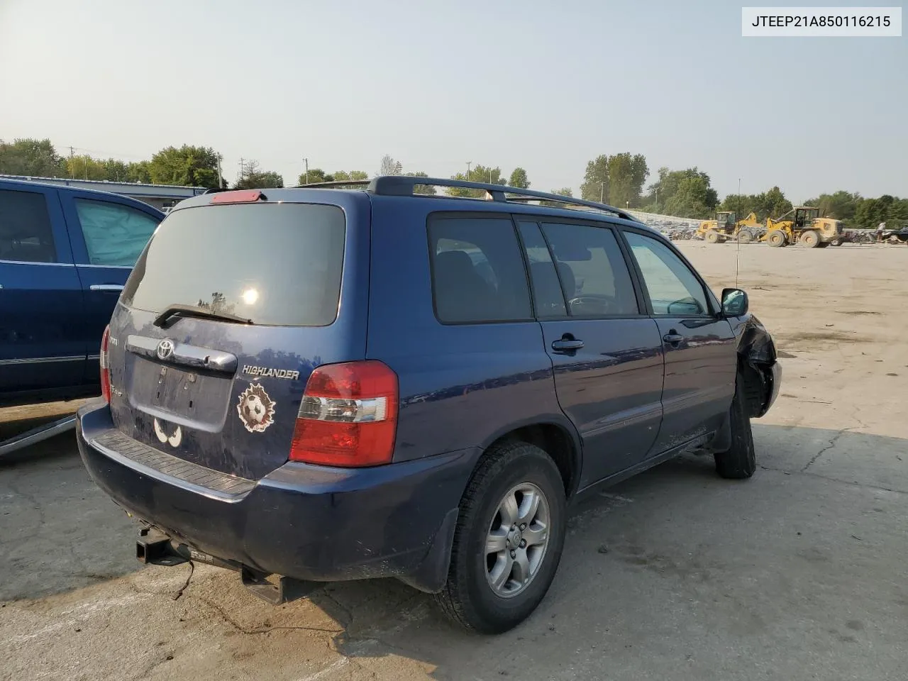 2005 Toyota Highlander Limited VIN: JTEEP21A850116215 Lot: 71242034