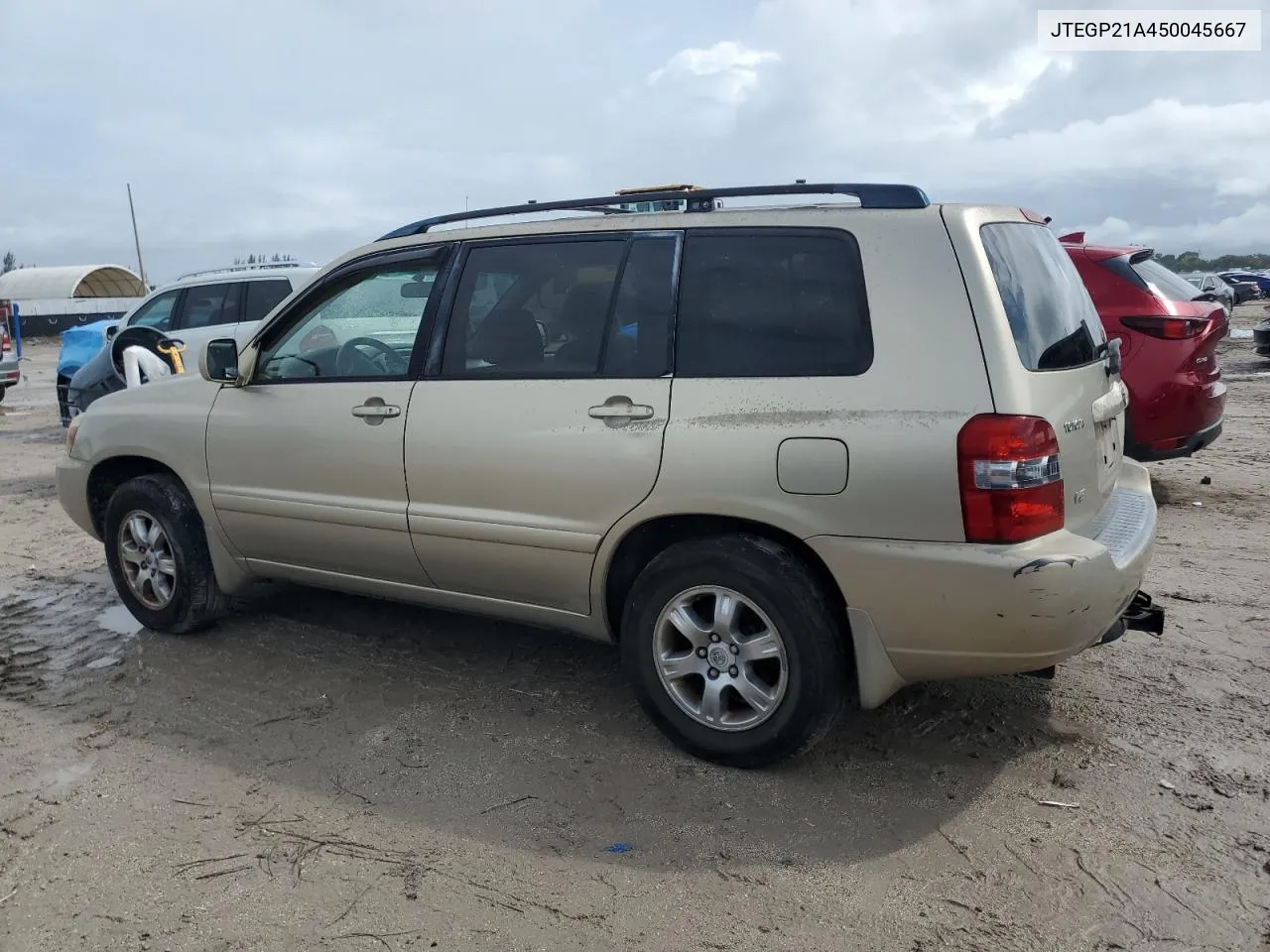 2005 Toyota Highlander Limited VIN: JTEGP21A450045667 Lot: 72018084